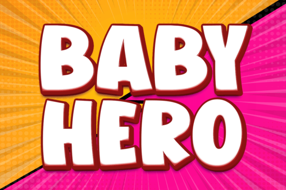 Baby Hero: A Bold, Playful Display Font for Editorial Joy