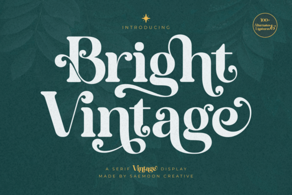 Bright Vintage: A Serif Display Font That Anchors Digital Branding