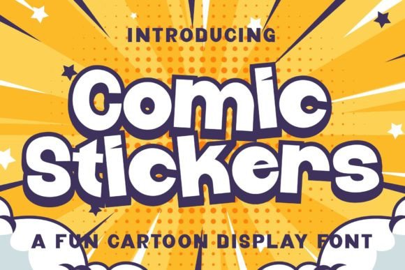 Comic Stickers: A Playful Display Font for Editorial Charm