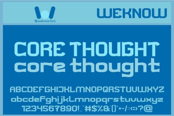 Core Thought: A Refined Display Font for Digital Branding