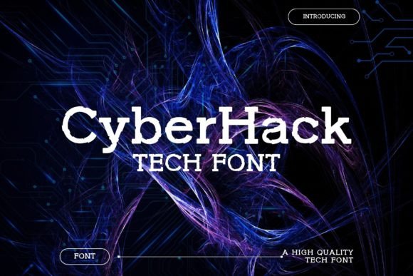 Cyberhack: A Bold Display Font for Digital Branding