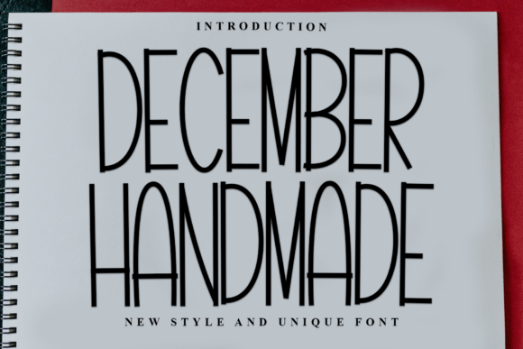December Handmade: A Festive Display Font That Feels Like Holiday Magic