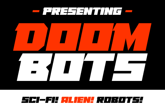 Doombots: A Futuristic Display Font That Commands Attention Online