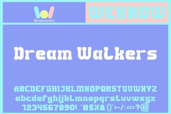 Dream Walkers: A Display Font That Anchors Brand Identity