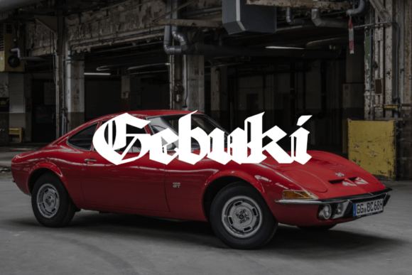 Gebuki: A Display Font That Commands Attention