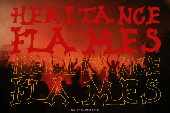 Heritance Flames: A Hand-Drawn Display Font That Adds Warmth Without Sacrificing Clarity