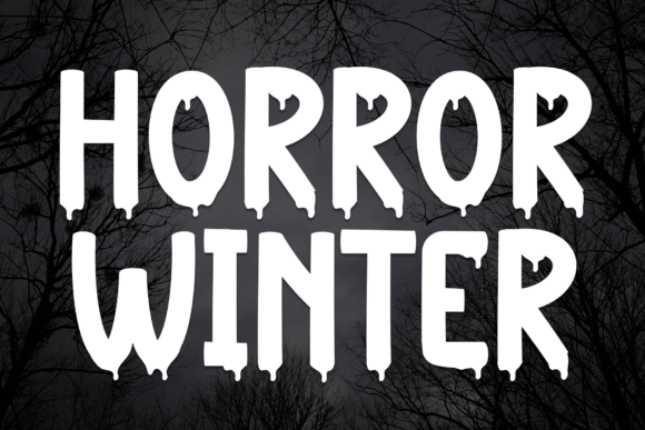 Horror Winter: A Spooky Display Font That Elevates Scary-Season Branding