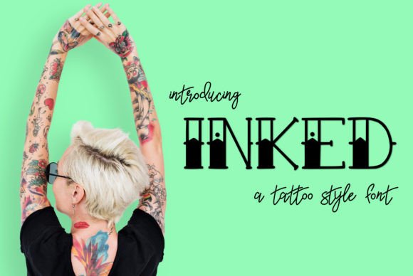Inked: A Bold Tattoo-Inspired Display Font for Makers