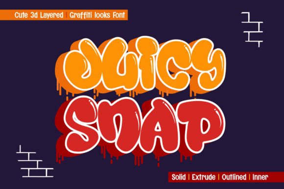 Juicy Snap: A Bold Display Font for Editorial Energy