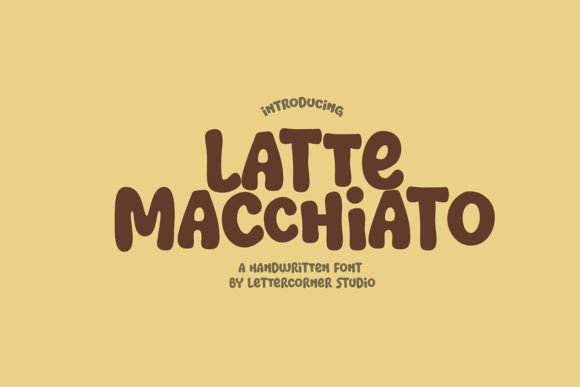 Latte Macchiato: A Playful Display Font for Real Branding Projects