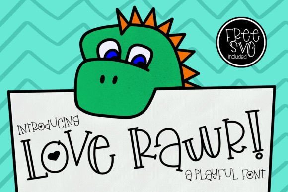 Love Rawr: A Playful Display Font for Handmade Brands