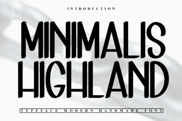 Minimalis Highland: A Handwritten Display Font for Editorial Impact