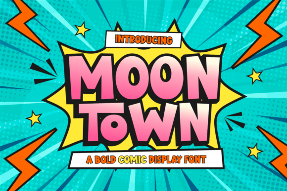 Moon Town Font: Friendly, Bold Branding for Small Businesses