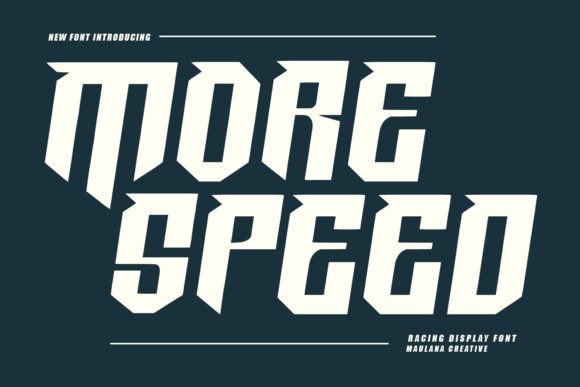 More Speed Font: Bold Racing Typography for Scroll-Stopping Campaigns
