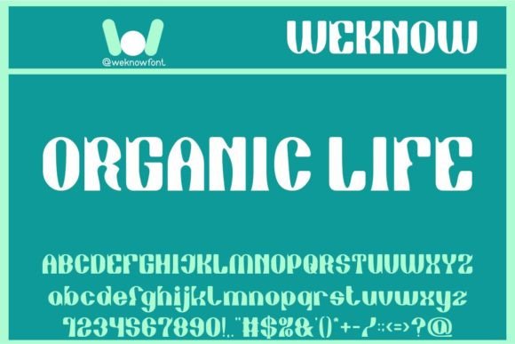 Organic Life: A Display Font That Builds Brand Trust