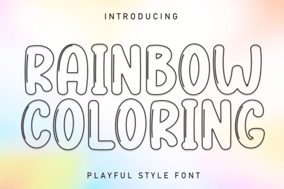 Rainbow Coloring: A Friendly Handwritten Display Font for Campaign Visuals