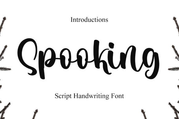 Spooking: A Refined Script Font for Polished Brand Visuals