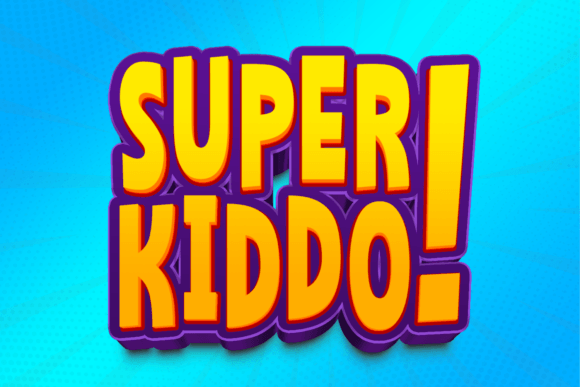 Super Kiddo: A Playful Display Font for Kid-Focused Marketing