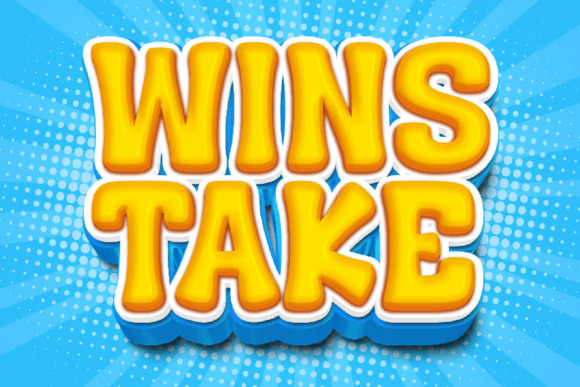 Wins Take Font: A Bold Display Typeface for Heroic Brand Moments