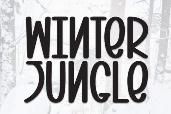 Winter Jungle: A Cheerful Display Font for Handmade Creators